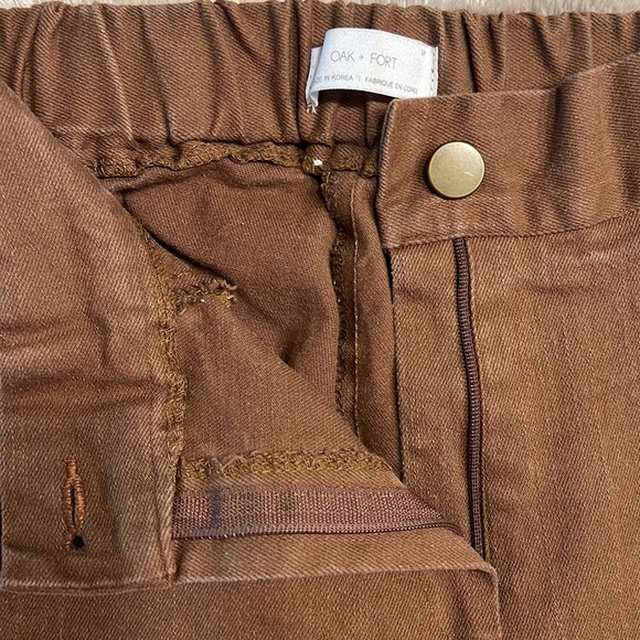 OAK + FORT 4218 Brown Pants - Picture 9 of 13